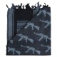Kombat UK Gun Shemagh (BK/Grey), Shemagh scarves are fashionable, and extremely practical